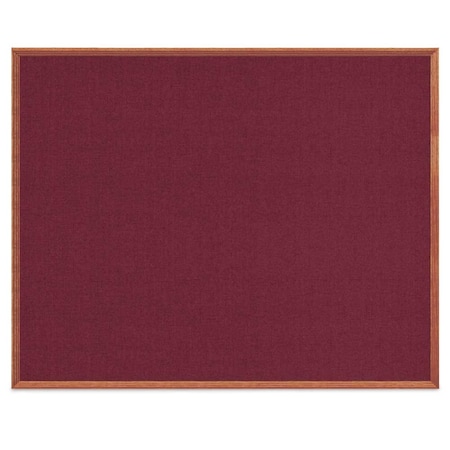 United Visual Products Wood Combo Board, 72"x48", Walnut/Black Porcelain & Rubber UVDECORK7248OAK-WALNUT-BLKPORC-RUBBER